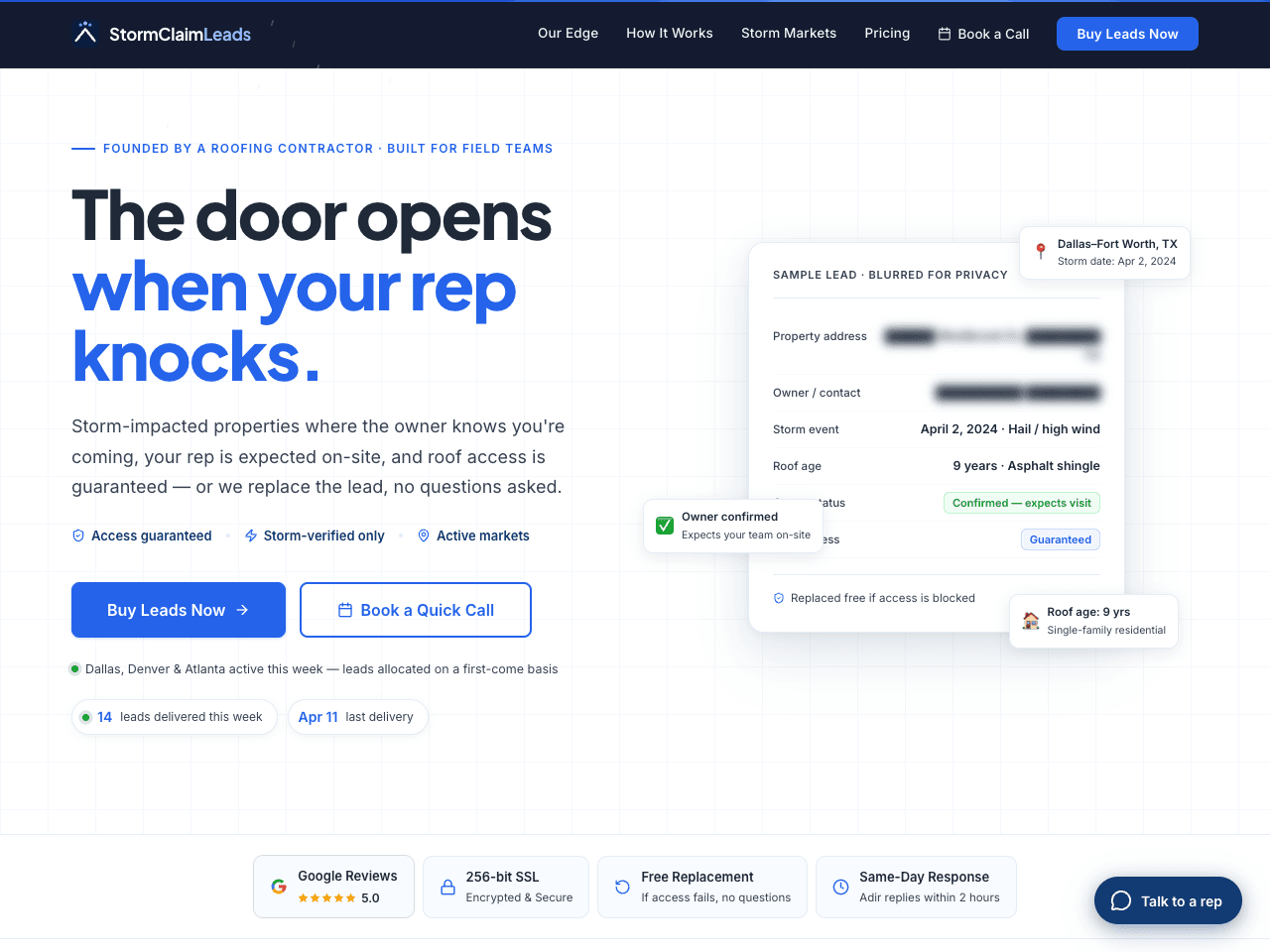 Storm Claim — Lead-gen automation funnel