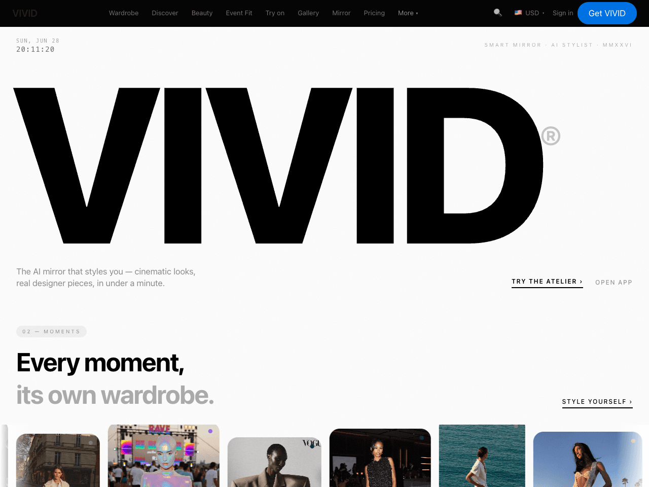 Vivid — Design system + brand site
